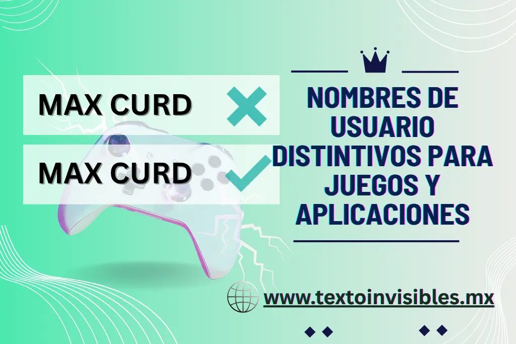 Nombres de usuario distintivos para juegos y aplicaciones