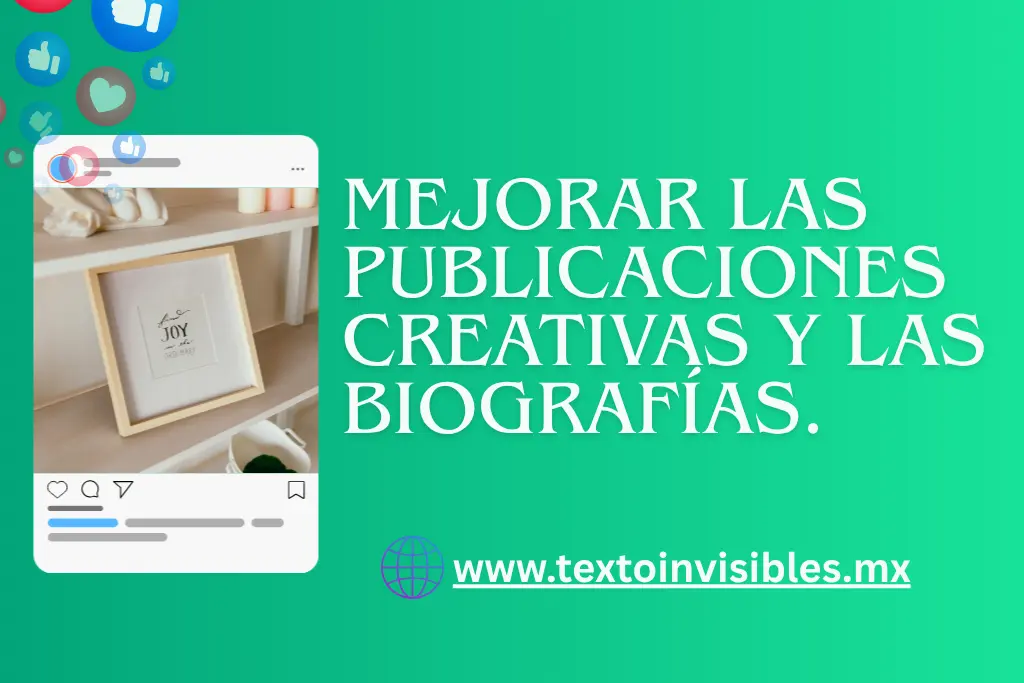 Crea publicaciones y biografías impresionantes utilizando texto invisible.