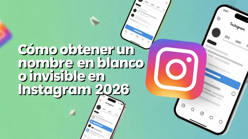 Cómo Obtener un Nombre en Blanco o Invisible en Instagram 2026 1 Cómo Obtener un Nombre en Blanco o Invisible en Instagram 2026